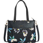 Travelon Addison Anti-Theft Tablet Tote Midnight Floral 43495