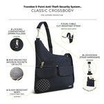 Travelon Classic Anti-Theft Crossbody Bag Midnight 42373 - 6
