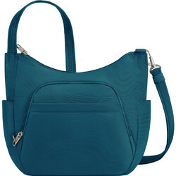Travelon Classic Anti-Theft Bucket Crossbody Bag Teal 42757