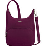 Travelon Classic Anti-Theft Essential Messenger Bag Burgundy 42457