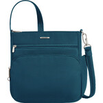 Travelon Classic Anti-Theft North/South Crossbody Bag Teal 43310
