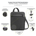 Travelon Metro Anti-Theft Small Crossbody Bag Gray Heather 43415 - 8