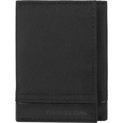 Travelon RFID Blocking Trifold Wallet Black 82034