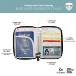 Travelon RFID Blocking Zip Passport Wallet Black 43401 - 5