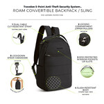 Travelon Roam Anti-Theft Tablet Convertible Backpack Sling Bag Black 43679 - 8