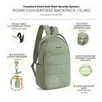 Travelon Roam Anti-Theft Tablet Convertible Backpack Sling Bag Moss 43679 - 8