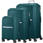 Samsonite Oc2lite Hardside Suitcase Set of 3 Emerald Green 27395, 27397, 27398 with FREE Digital Luggage Scale 12775