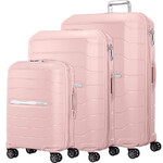 Samsonite Oc2lite Hardside Suitcase Set of 3 Pink Lemonade 27395, 27397, 27398 with FREE Digital Luggage Scale 12775