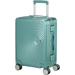 American Tourister Soundbox ALU Small/Cabin 55cm Hardside Suitcase Dusty Turquoise 55707