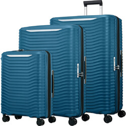 Samsonite Upscape Hardside Suitcase Set of 3 Deep Petrol 43108, 43110, 43111 with FREE Digital Luggage Scale 12775