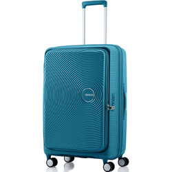 American Tourister Curio Book Opening Large 75cm Hardside Suitcase Deep Ocean 53570