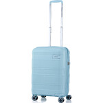 American Tourister Light Max Small/Cabin 55cm Hardside Suitcase Misty Blue 48198
