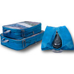 Travelon Travel Accessories Set of 2 Compression Cubes and Shoe Bag Peacock Teal 43744 &ndash; ORDER NOW FOR DELIVERY IN JANUARY 2027
