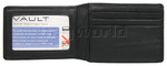 Vault Men's Fullgrain RFID Blocking Slide In Leather Credit Card Holder Black M017 - 2