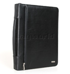 Artex Long Range Planner A4 Leather Ziparound Compendium with Binder plus Handle Black 40309 - 1