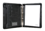 Artex Long Range Planner A4 Leather Ziparound Compendium with Binder plus Handle Black 40309