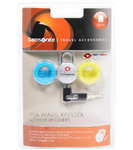 Samsonite Travel Accessories TSA Key Lock with Interchangeable Covers Yellow 34008 - 2
