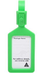 Airport Plastic Luggage Tag Green 25568