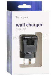 Targus Dual USB Wall Charger Black APA72