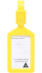Airport Plastic Luggage Tag Yellow 25568