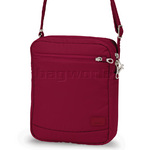 Pacsafe Citysafe CS150 Anti-Theft Tablet Cross Body Shoulder Bag Cranberry 20215