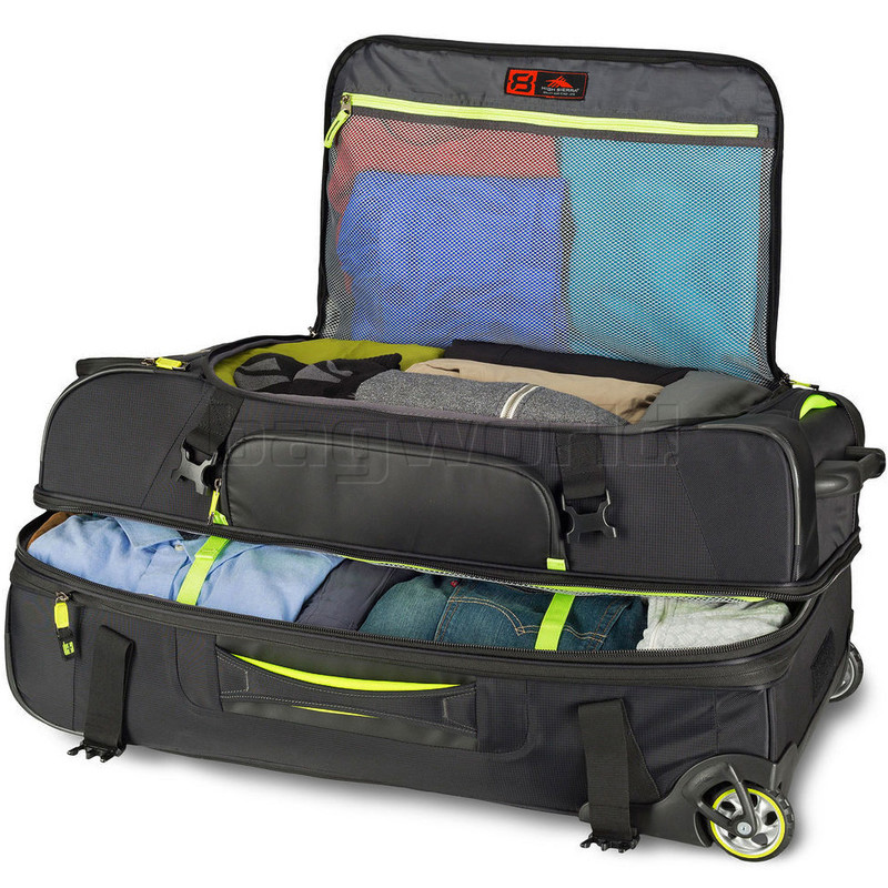 high sierra drop bottom duffel
