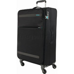 American Tourister Herolite Medium 69cm Softside Suitcase Volcanic Black 93011