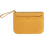 Lipault Plume Elegance Leather Clutch Mustard 91558