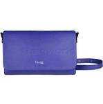 Lipault Plume Elegance Leather Clutch Bag Exotic Blue 86219