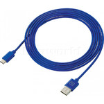 GO Travel 2M USB-C Cable Blue GO957