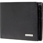 Samsonite RFID DLX Leather Wallet with Coin Pocket Black 91522