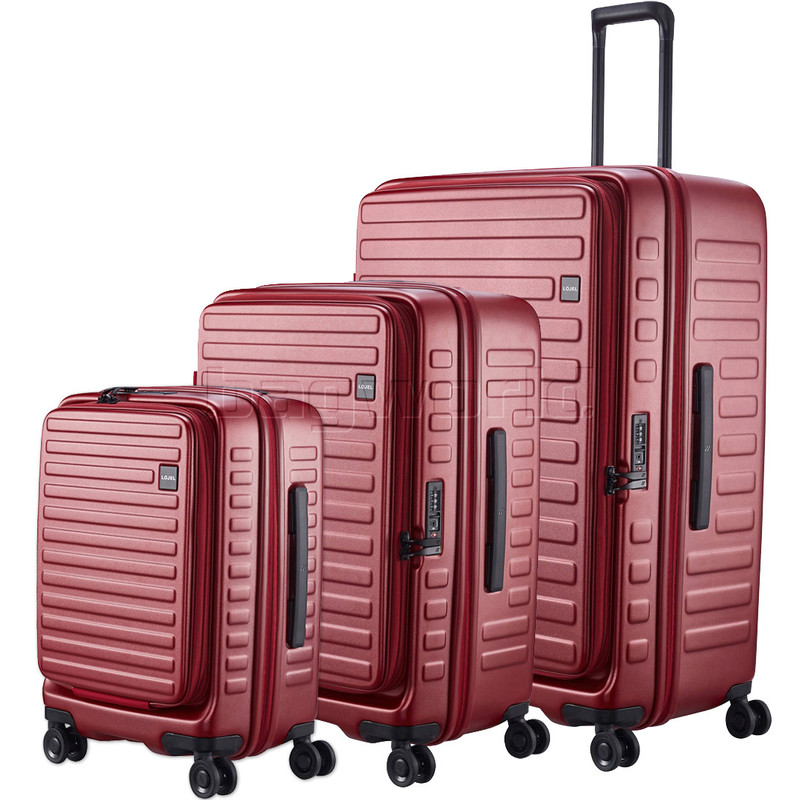 it burgundy suitcase
