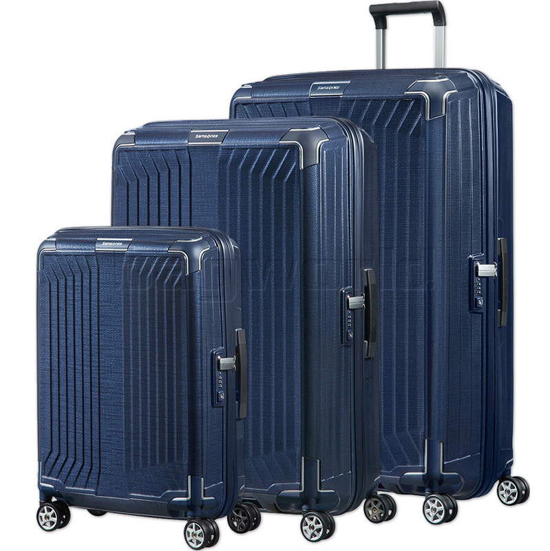 samsonite light blue luggage