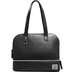 Lipault X Jean Paul Gaultier Leather Shopper Black 12385