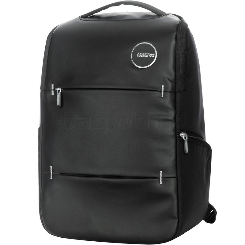 american tourister black and grey laptop bag