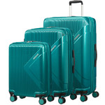 American Tourister Modern Dream Hardside Suitcase Set of 3 Emerald Green 10082, 10081, 22087 with FREE Samsonite Luggage Scale 34042