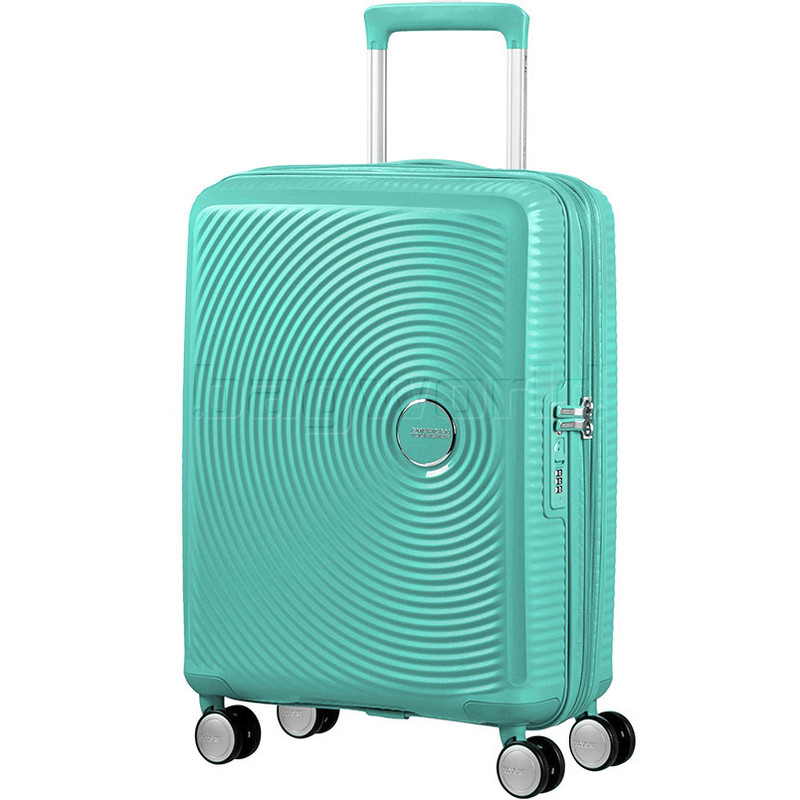 transfusion renere De er Bagworld Australia | Shop | Viewing American Tourister Curio Small/Cabin  55cm Hardside Suitcase Mint Green 87999