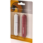 Samsonite Travel Accessories Perfume Atomizer 2 Pack Silver/Red 85947 - 1