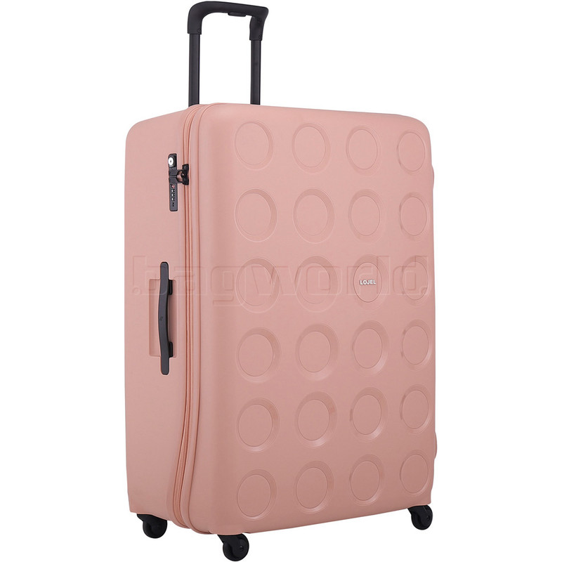 pink hardside suitcase