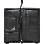 Artex Great Escape Leather Passport Wallet Black 40813 - 2