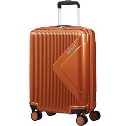 american tourister orange luggage