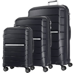 Samsonite Oc2lite Hardside Suitcase Set of 3 Black 27395, 27396, 27398 with FREE Memory Foam Pillow 21244