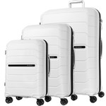 Samsonite Oc2lite Hardside Suitcase Set of 3 Off White 27395, 27397, 27398 with FREE Memory Foam Pillow 21244
