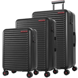 Samsonite Red Toiis C Hardside Suitcase Set of 3 Ink Black 33615, 33616, 33617 with FREE Memory Foam Pillow 21244