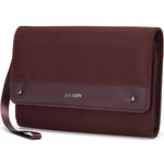 Pacsafe RFIDsafe RFID Blocking Clutch Wallet Merlot 11015 - 2
