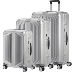 Samsonite Lite-Box ALU Hardside Suitcase Set of 3 Aluminium 22705, 22706, 22707 with FREE Digital Luggage Scale 12775
