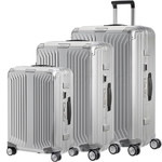 Samsonite Lite-Box ALU Hardside Suitcase Set of 3 Aluminium 22705, 22706, 22707 with FREE Memory Foam Pillow 21244