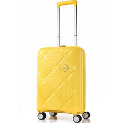 American Tourister Instagon Small/Cabin 55cm Hardside Suitcase Lemon Chrome 35004