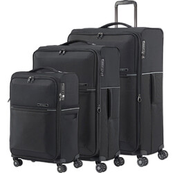 Bagworld Australia Shop Viewing Samsonite 73H Softside Suitcase Set of 3 Black 38025 38024 38021 with FREE Digital Luggage Scale 12775