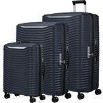 Samsonite Upscape Hardside Suitcase Set of 3 Blue Nights 43108, 43110, 43111 with FREE Memory Foam Pillow 21244